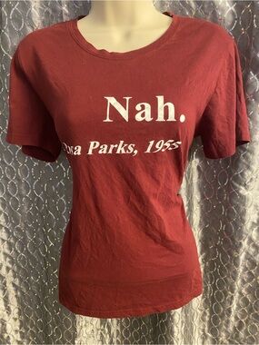 Nah. Rosa Parks 1955 Maroon Graphic Tee - Women